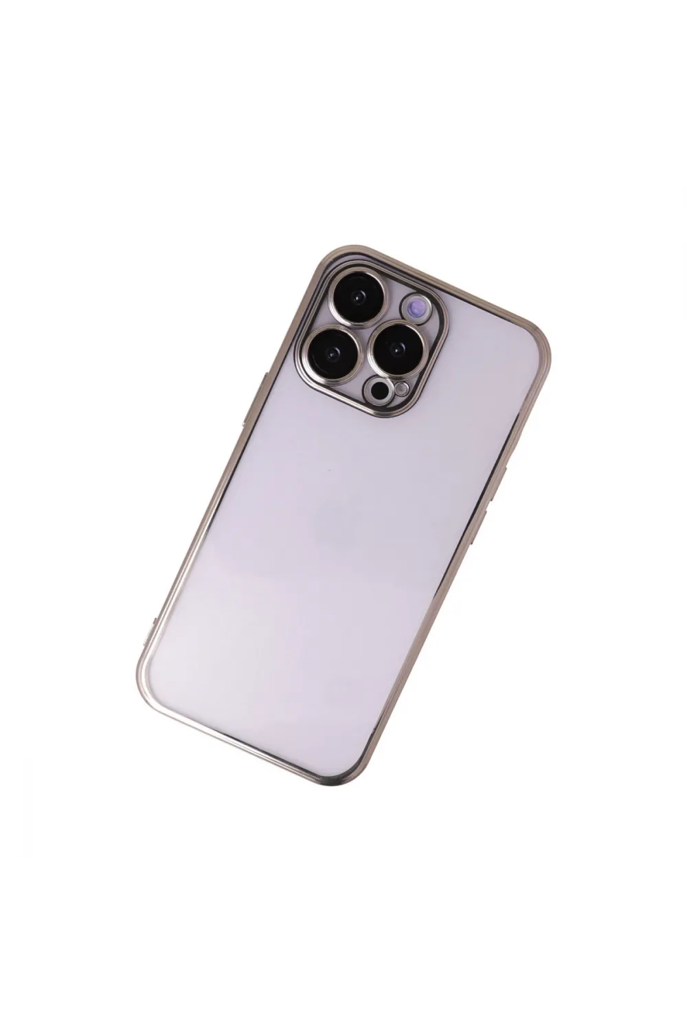 Apple İphone 13 Pro Kılıf Razer Lensli Silikon - Gold