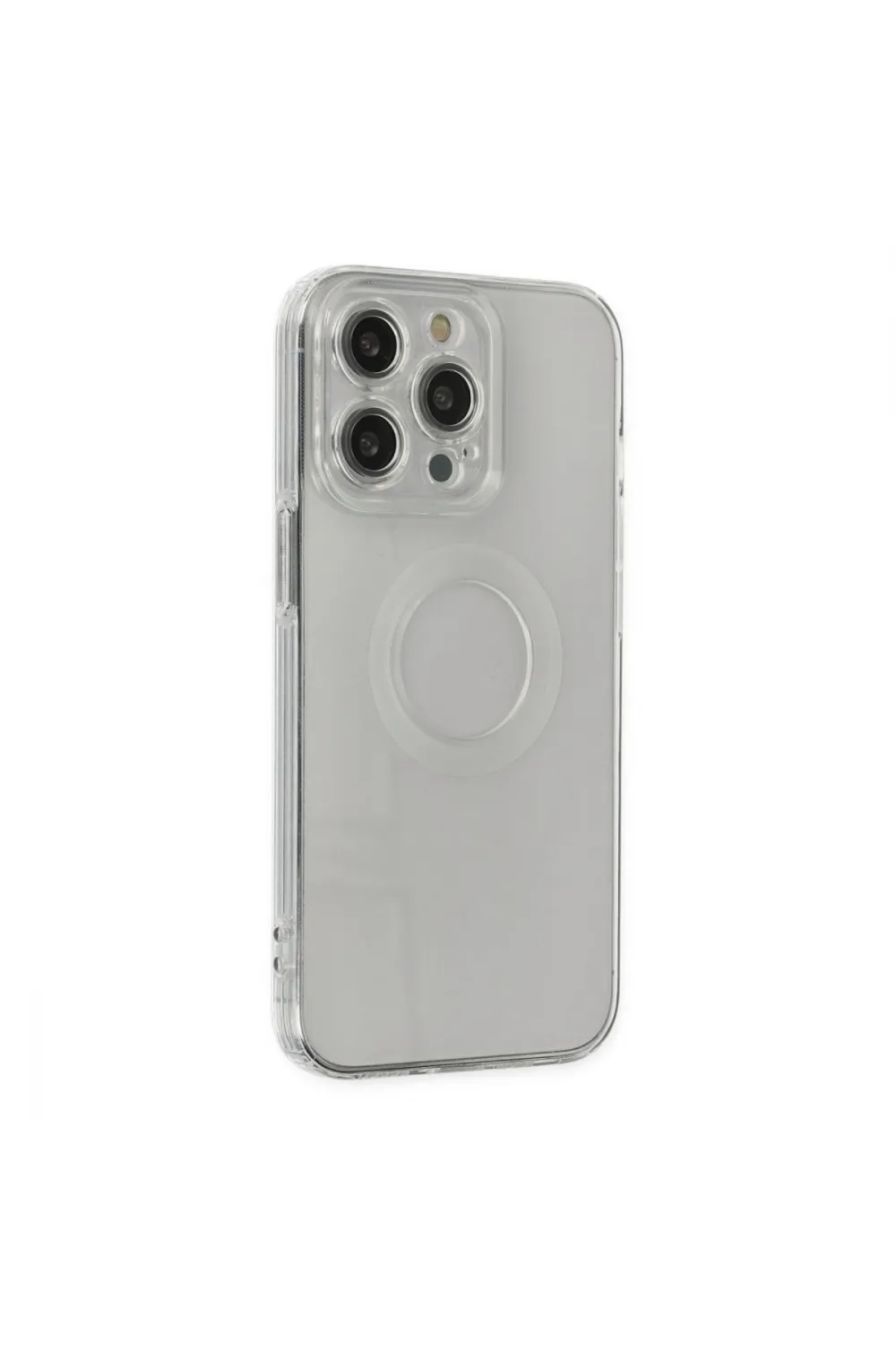 Apple İphone 13 Pro Kılıf Santa Lens Silikon - Şeffaf