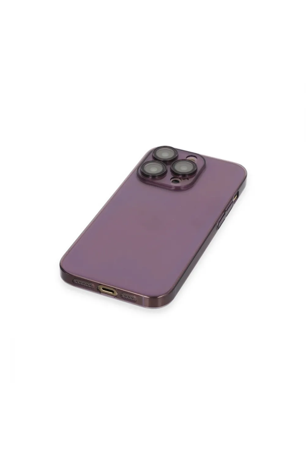 Apple İphone 13 Pro Max Kılıf Armada Lensli Kapak - Derin Mor