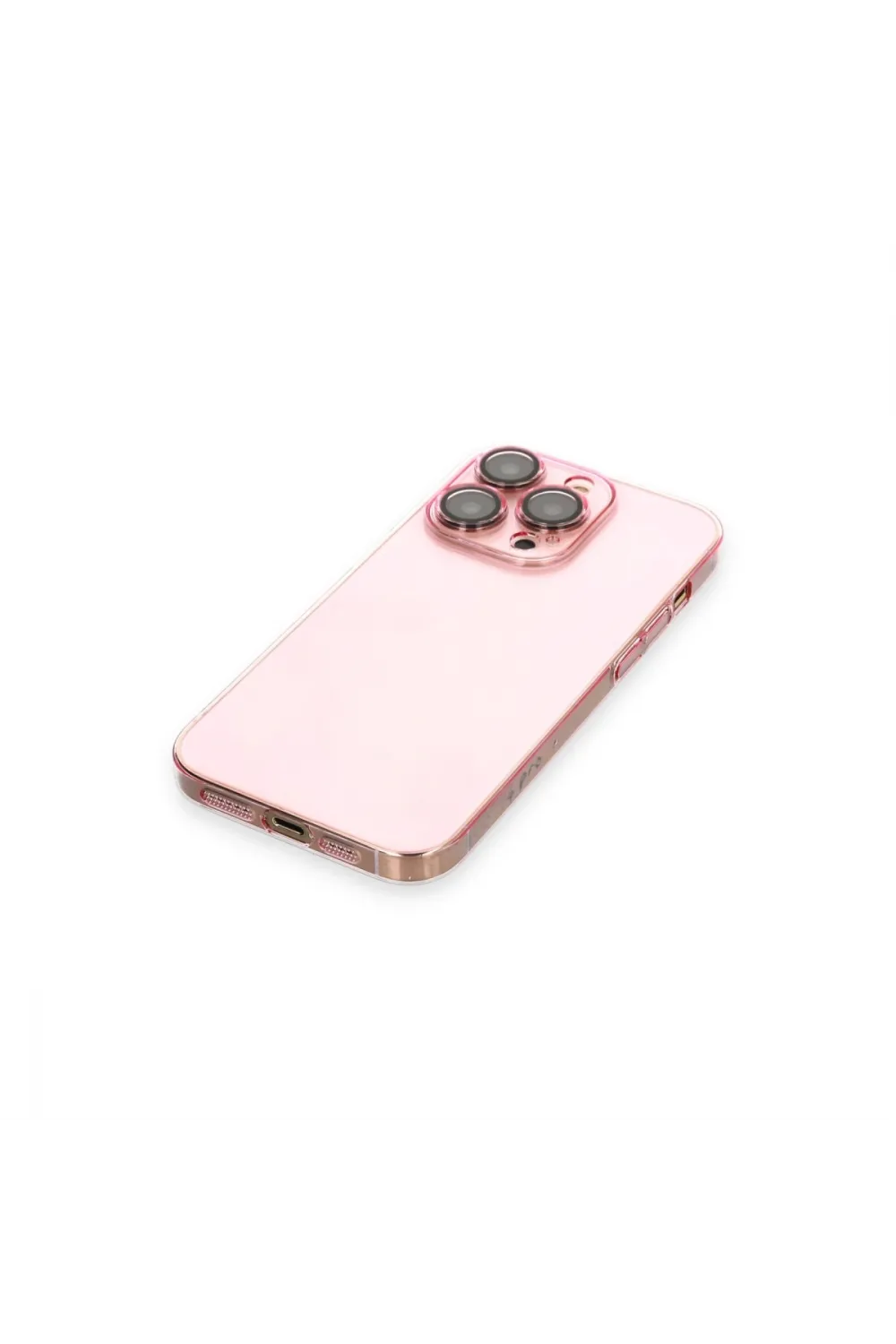 Apple İphone 13 Pro Max Kılıf Armada Lensli Kapak - Rose Gold