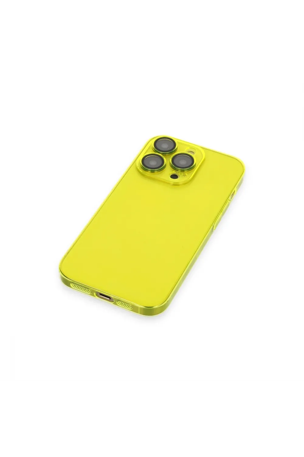 Apple İphone 13 Pro Max Kılıf Armada Lensli Kapak - Sarı