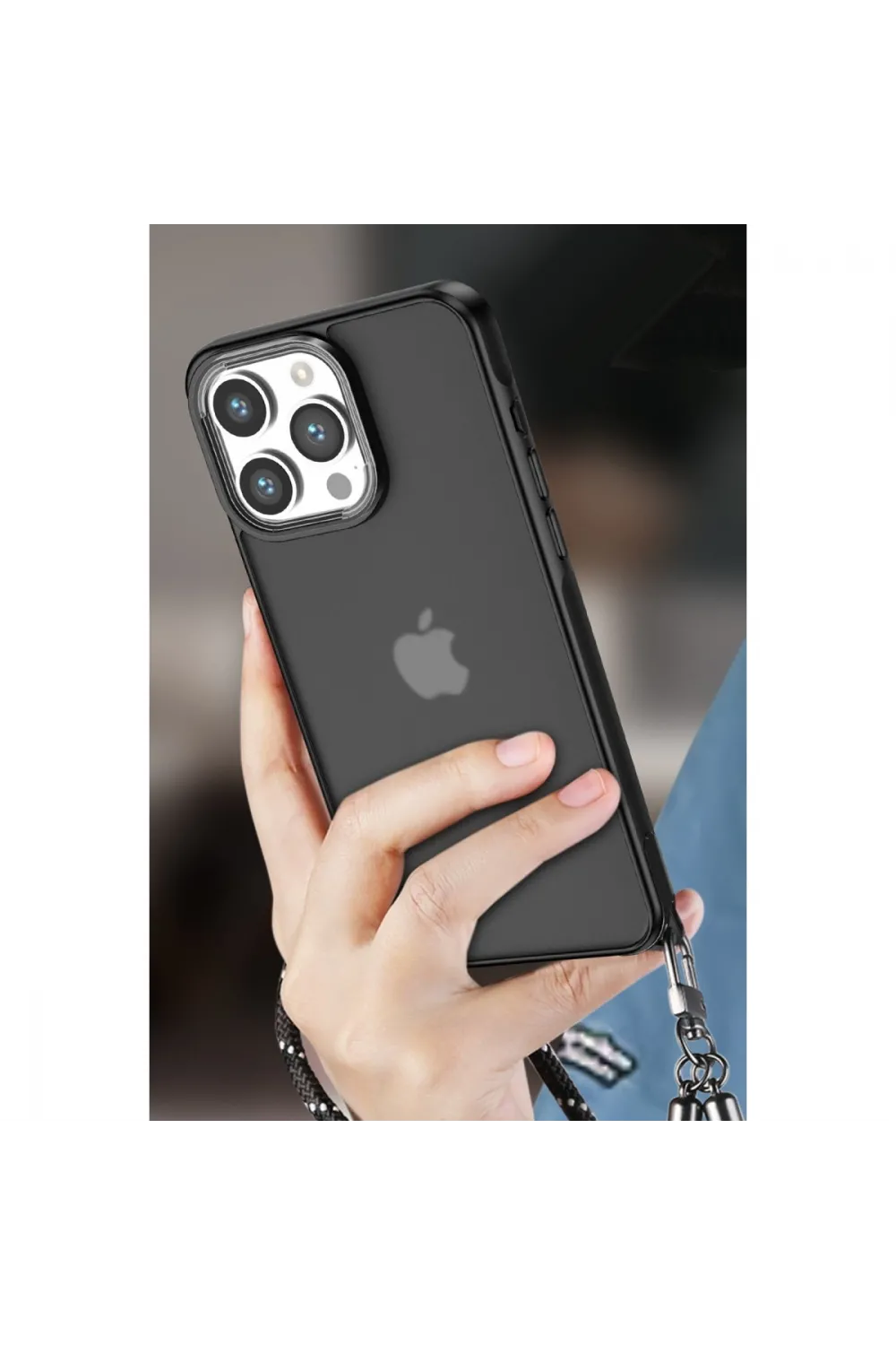 Apple İphone 13 Pro Max Kılıf Elegant Kapak - Siyah