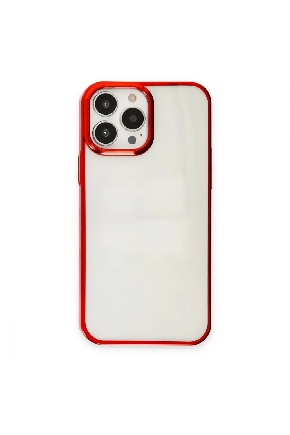 Apple İphone 13 Pro Max Kılıf Element Silikon - Kırmızı