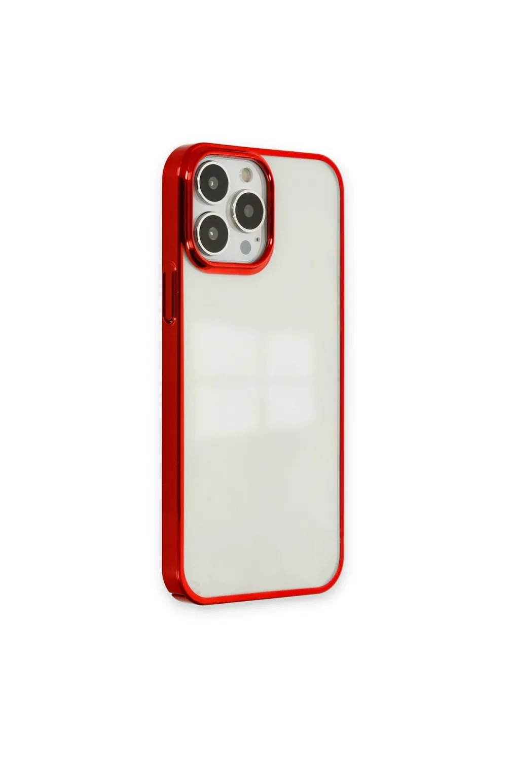Apple İphone 13 Pro Max Kılıf Element Silikon - Kırmızı
