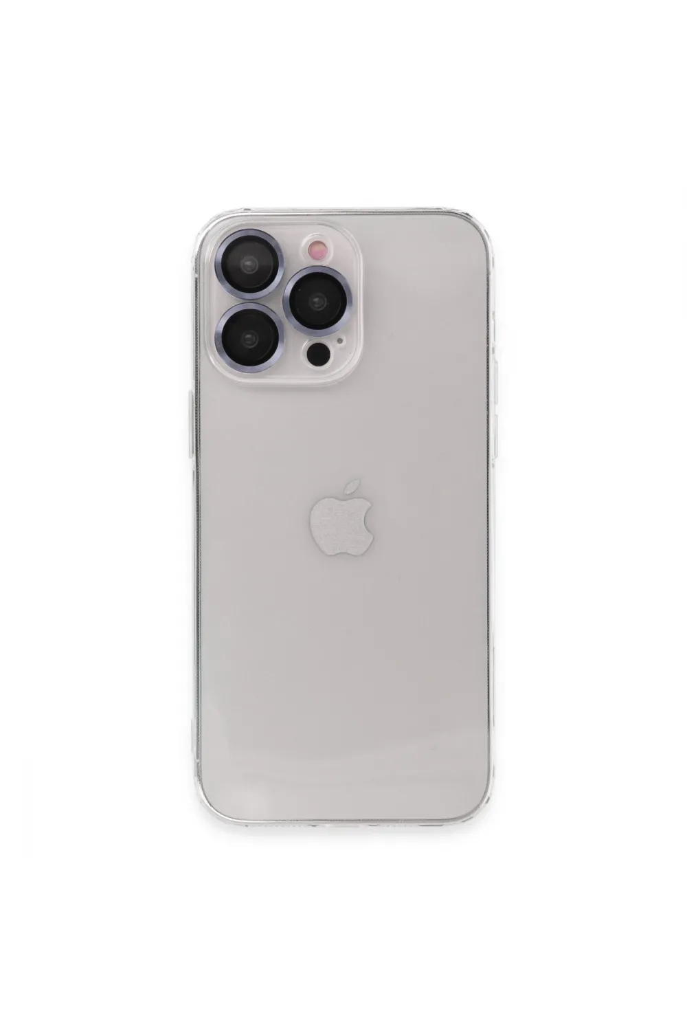 Apple İphone 13 Pro Max Kılıf Luko Lens Silikon - Sierra Blue