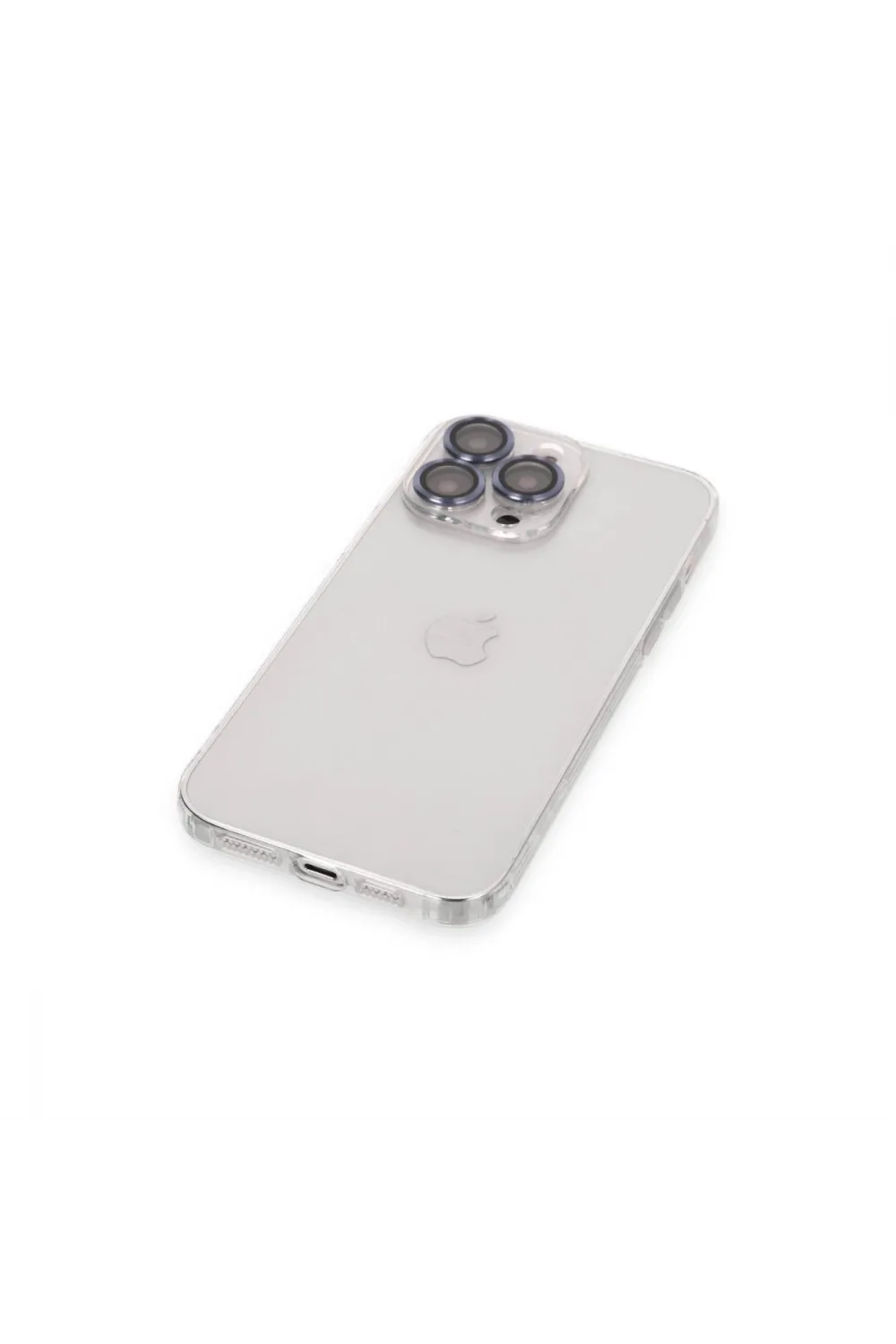 Apple İphone 13 Pro Max Kılıf Luko Lens Silikon - Sierra Blue