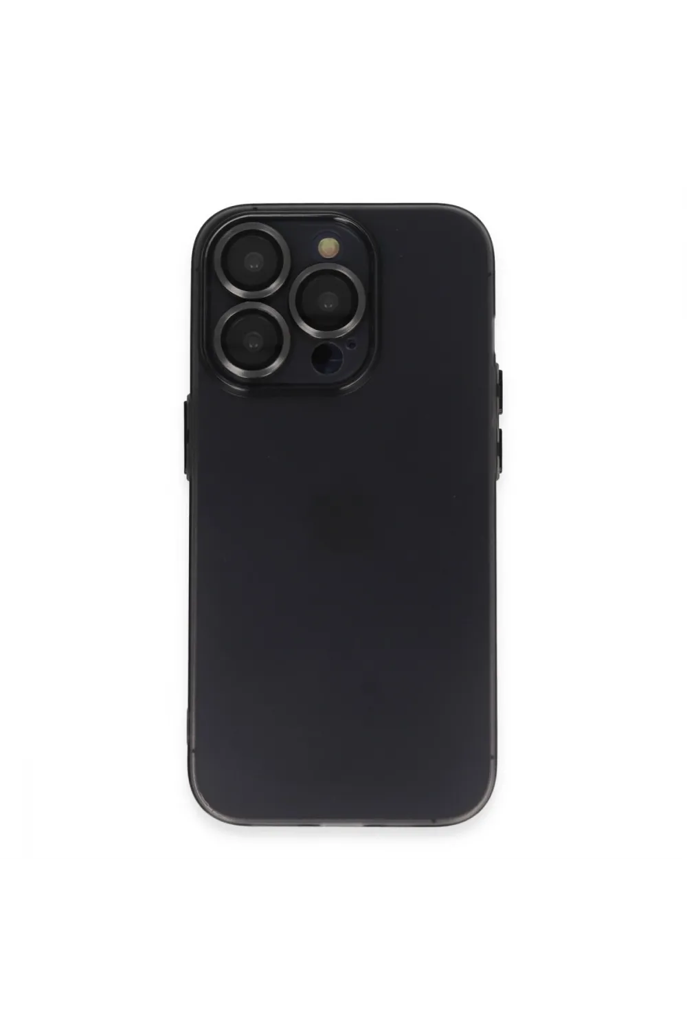Apple İphone 13 Pro Max Kılıf Luko Lens Silikon - Siyah