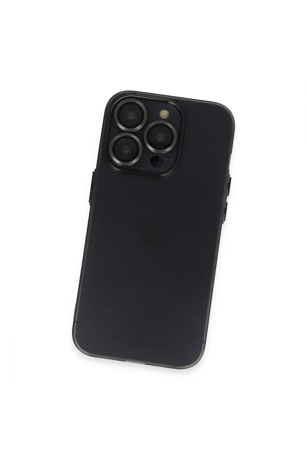 Apple İphone 13 Pro Max Kılıf Luko Lens Silikon - Siyah