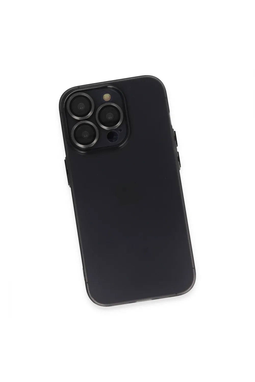 Apple İphone 13 Pro Max Kılıf Luko Lens Silikon - Siyah