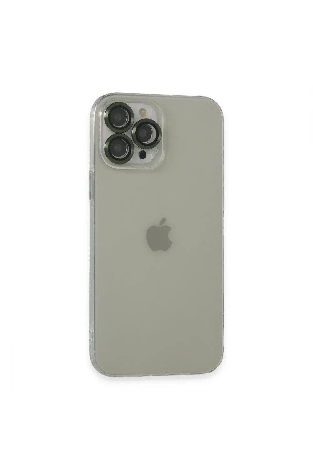 Apple İphone 13 Pro Max Kılıf Luko Lens Silikon - Yeşil