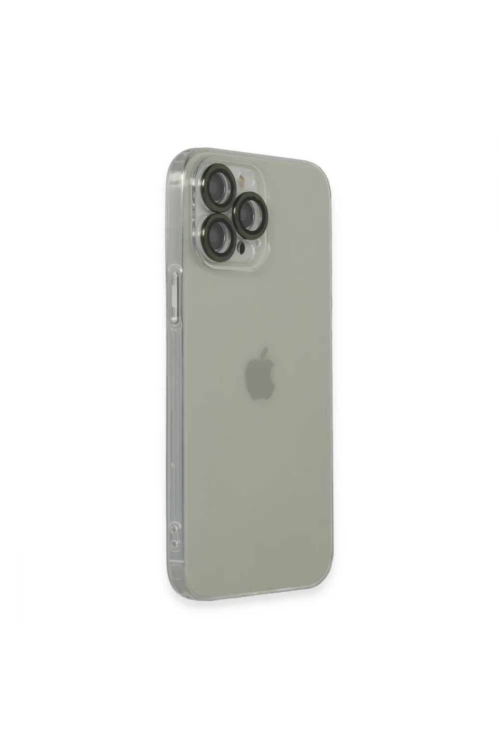 Apple İphone 13 Pro Max Kılıf Luko Lens Silikon - Yeşil