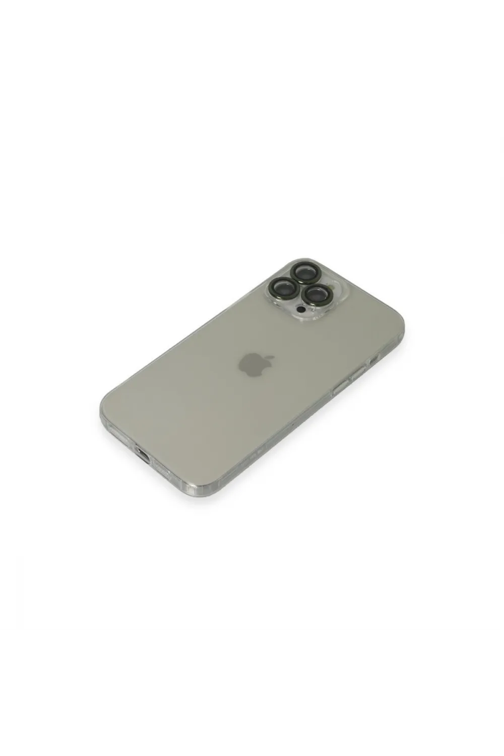 Apple İphone 13 Pro Max Kılıf Luko Lens Silikon - Yeşil