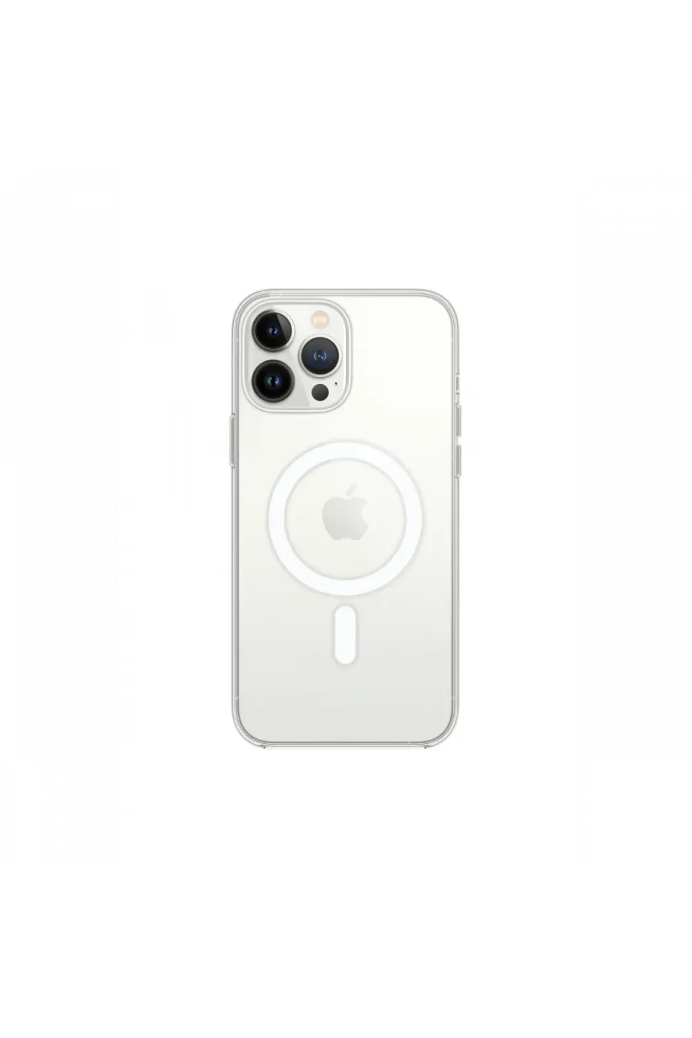 Apple iPhone 13 Pro Max Kılıf Magneticsafe Şeffaf Silikon - Şeffaf