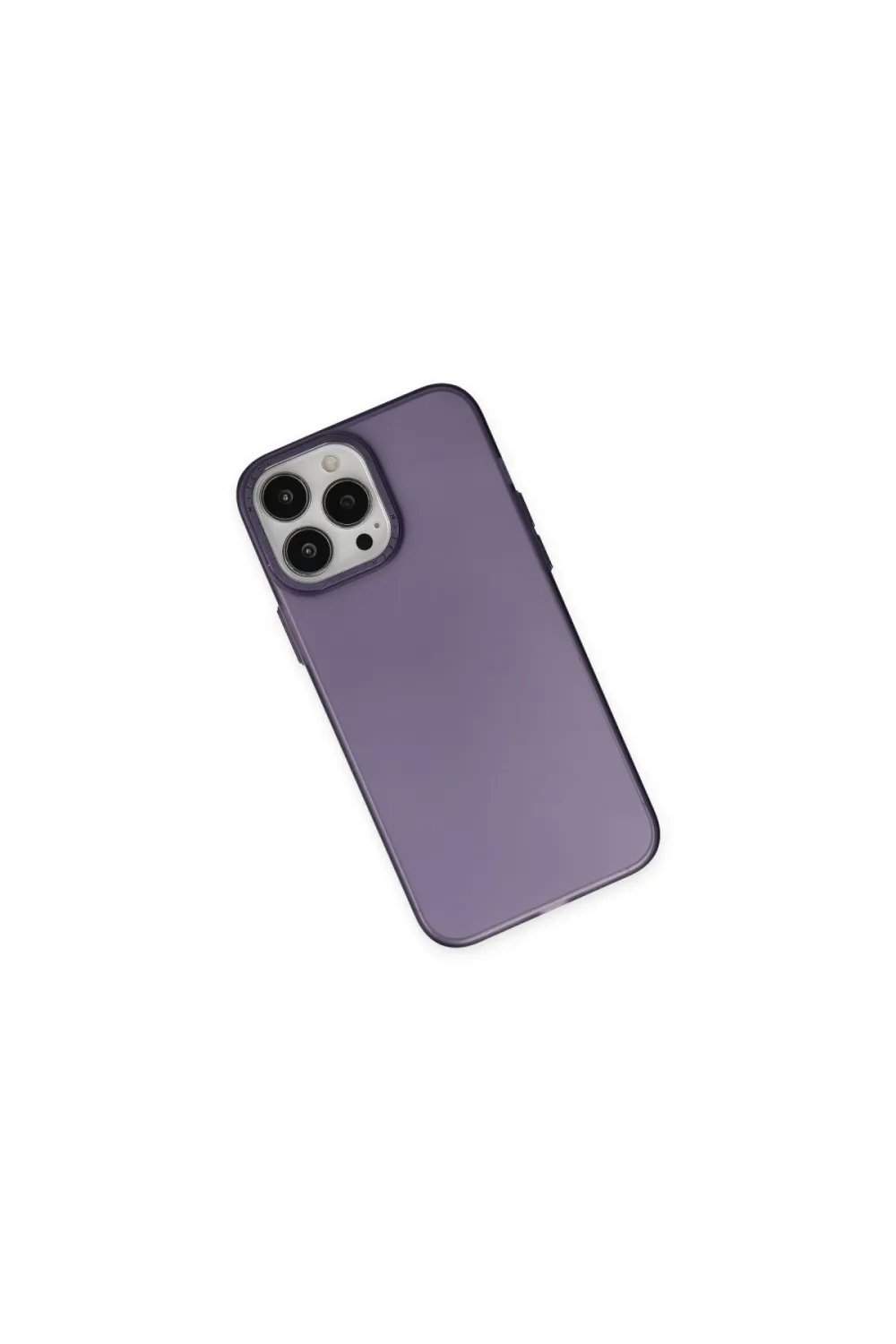 Apple İphone 13 Pro Max Kılıf Modos Metal Kapak - Derin Mor