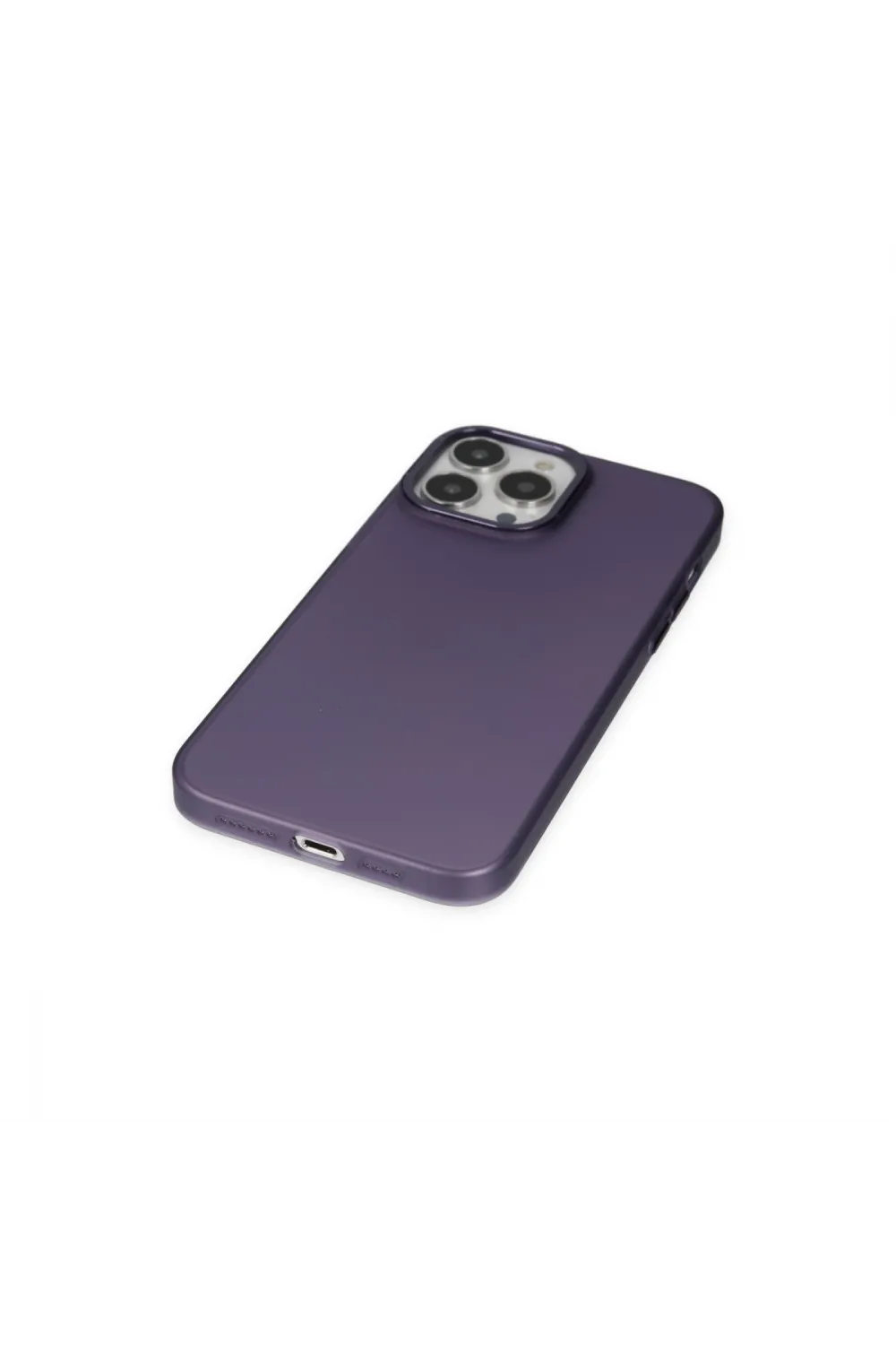Apple İphone 13 Pro Max Kılıf Modos Metal Kapak - Derin Mor