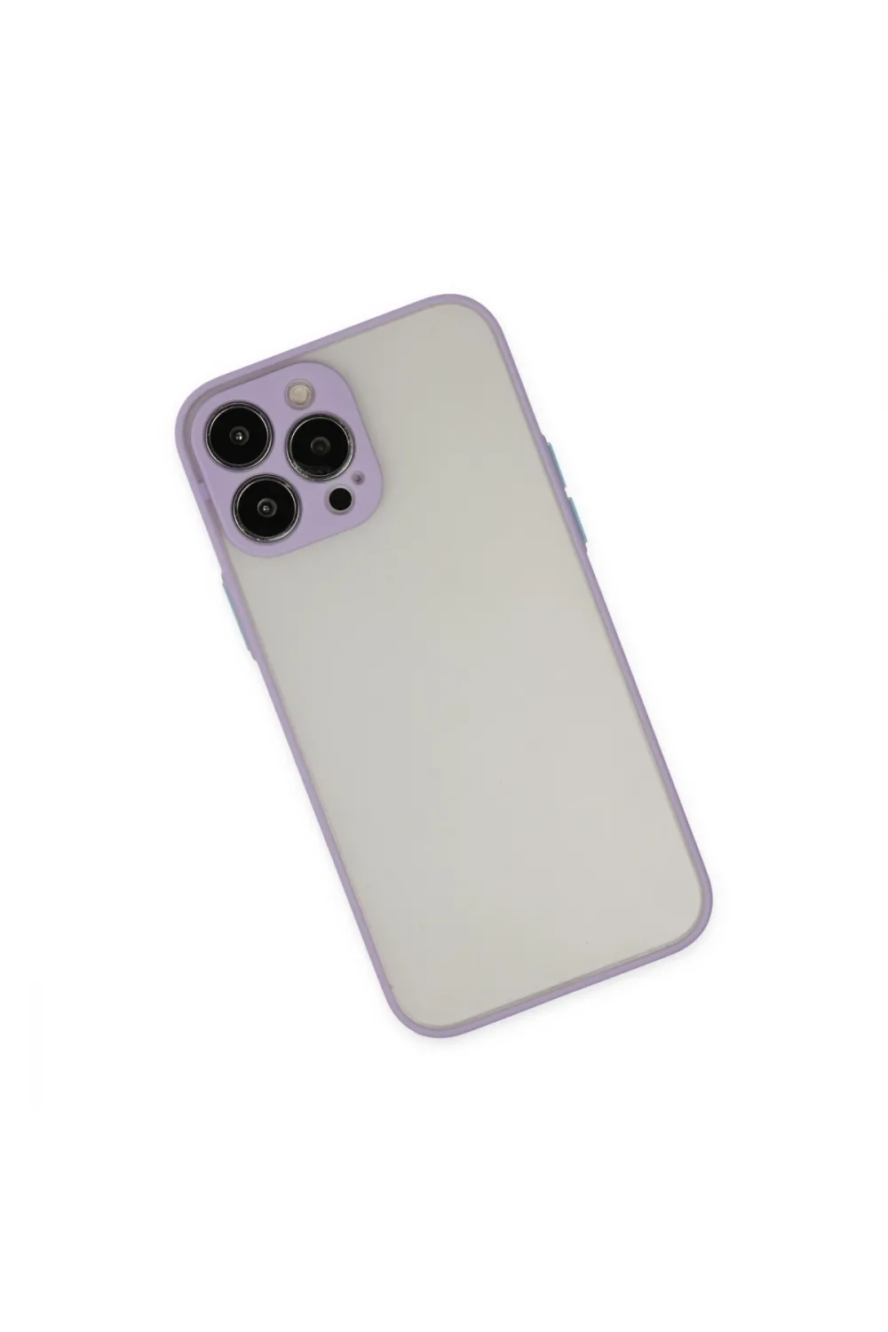 Apple İphone 13 Pro Max Kılıf Montreal Silikon Kapak - Mor