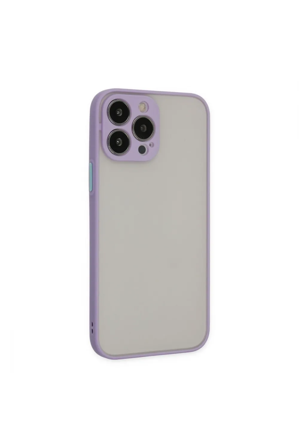 Apple İphone 13 Pro Max Kılıf Montreal Silikon Kapak - Mor