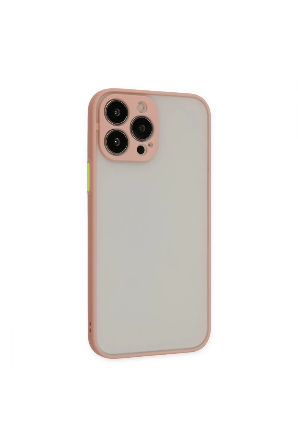 Apple İphone 13 Pro Max Kılıf Montreal Silikon Kapak - Pembe