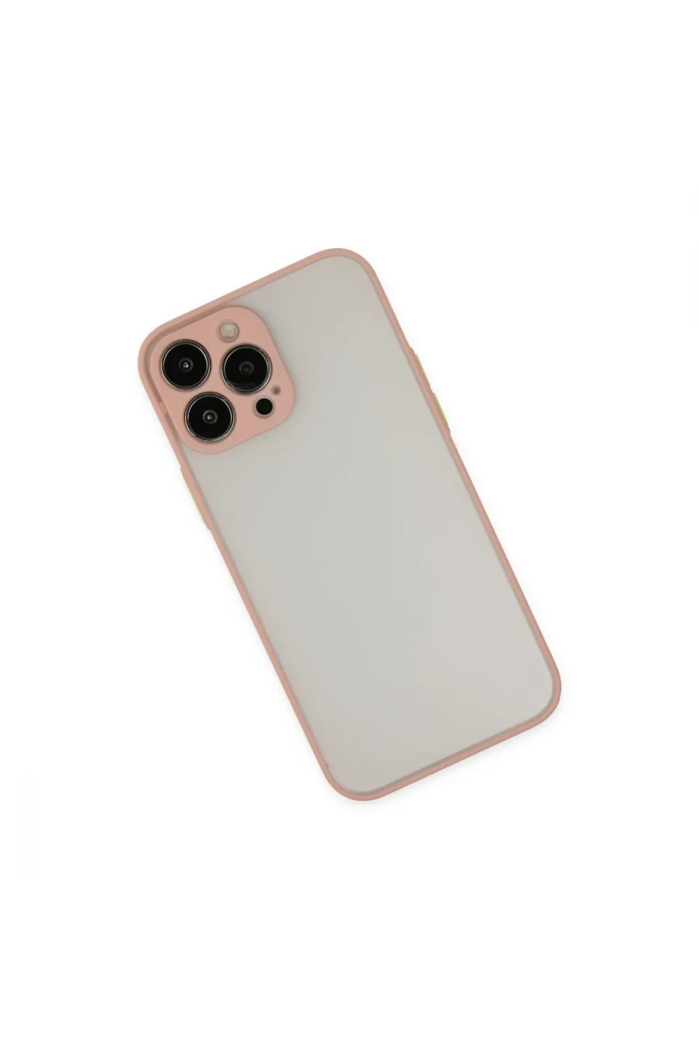 Apple İphone 13 Pro Max Kılıf Montreal Silikon Kapak - Pembe