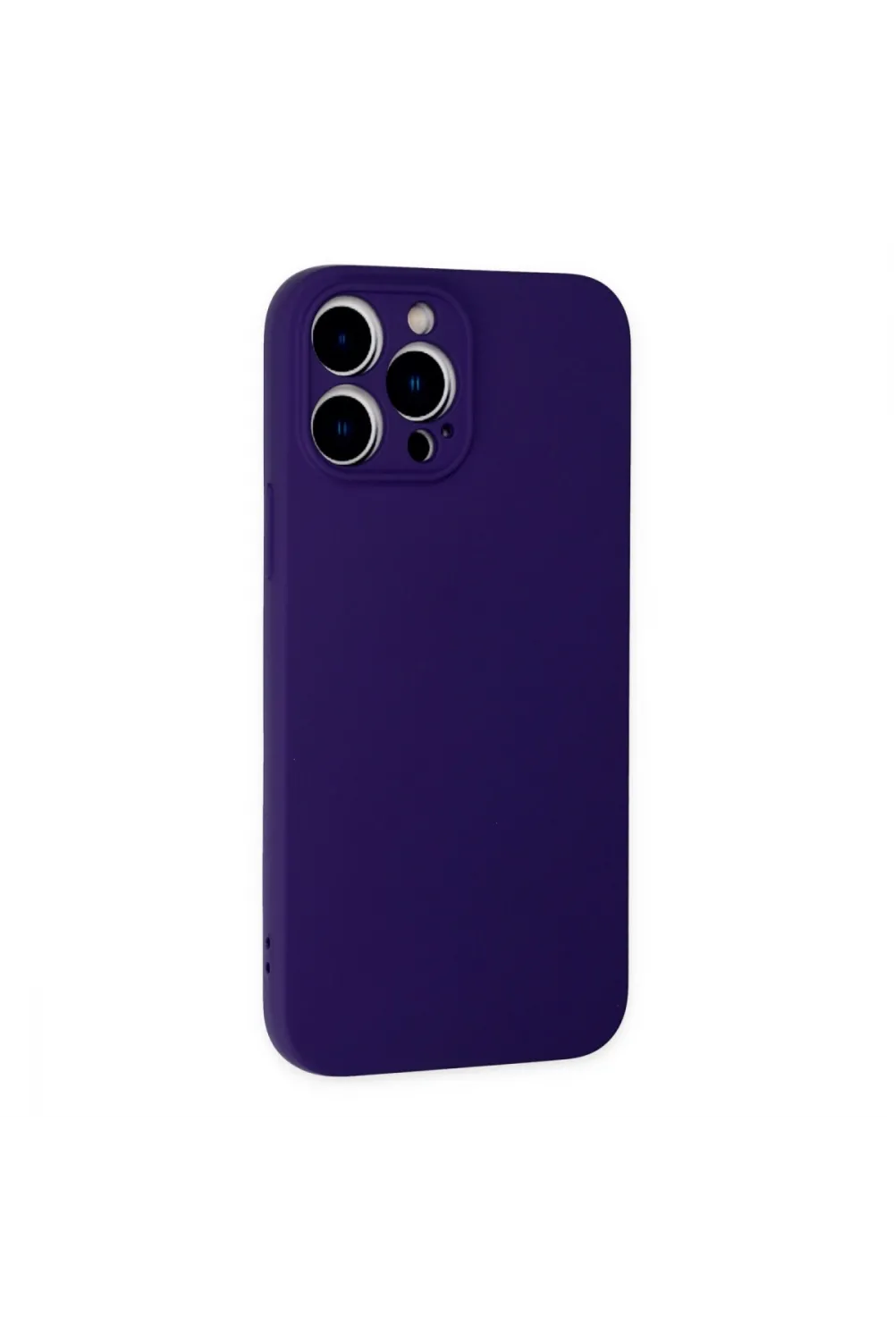 Apple İphone 13 Pro Max Kılıf Nano İçi Kadife Silikon - Mor