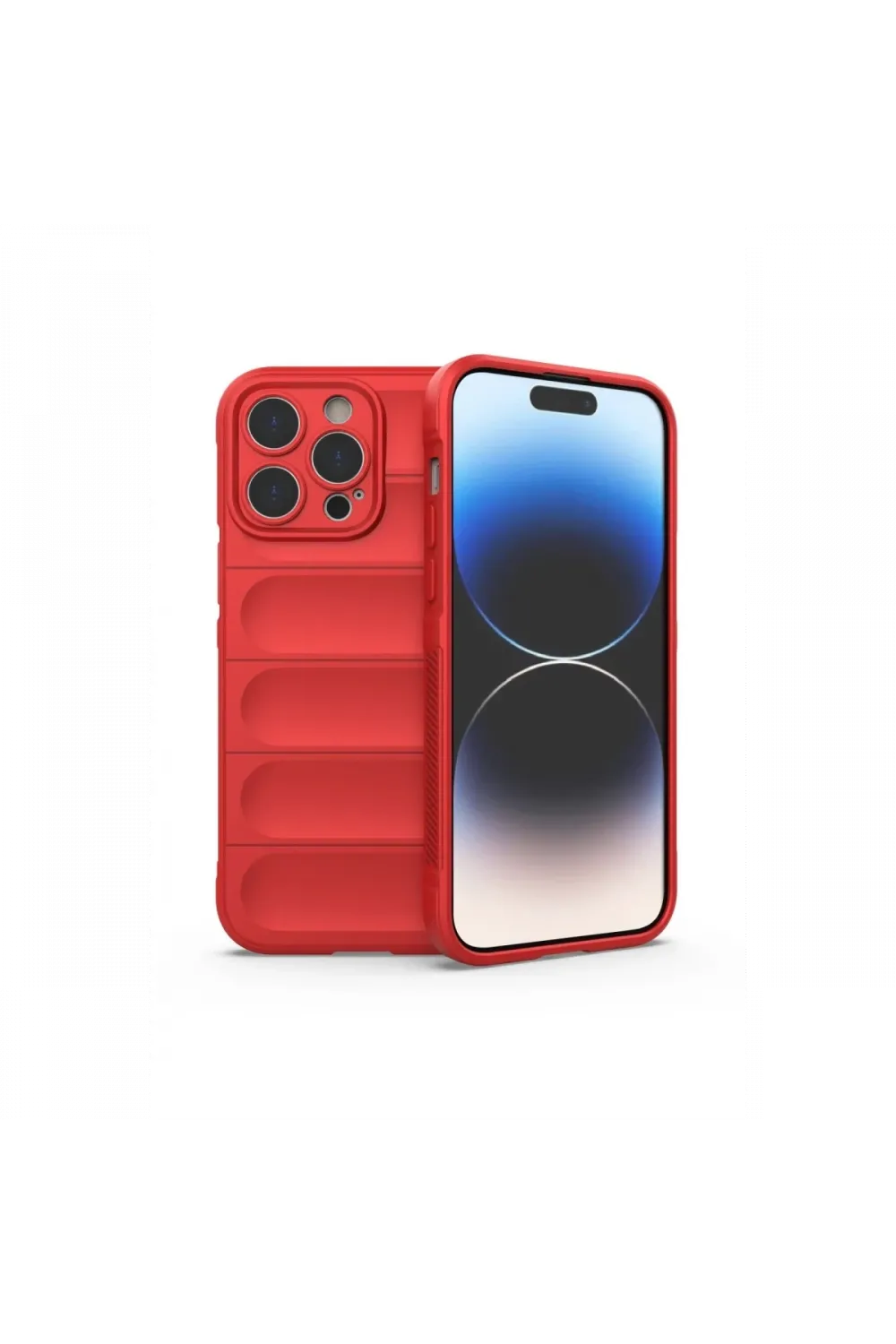Apple iPhone 13 Pro Max Kılıf Optimum Silikon - Kırmızı