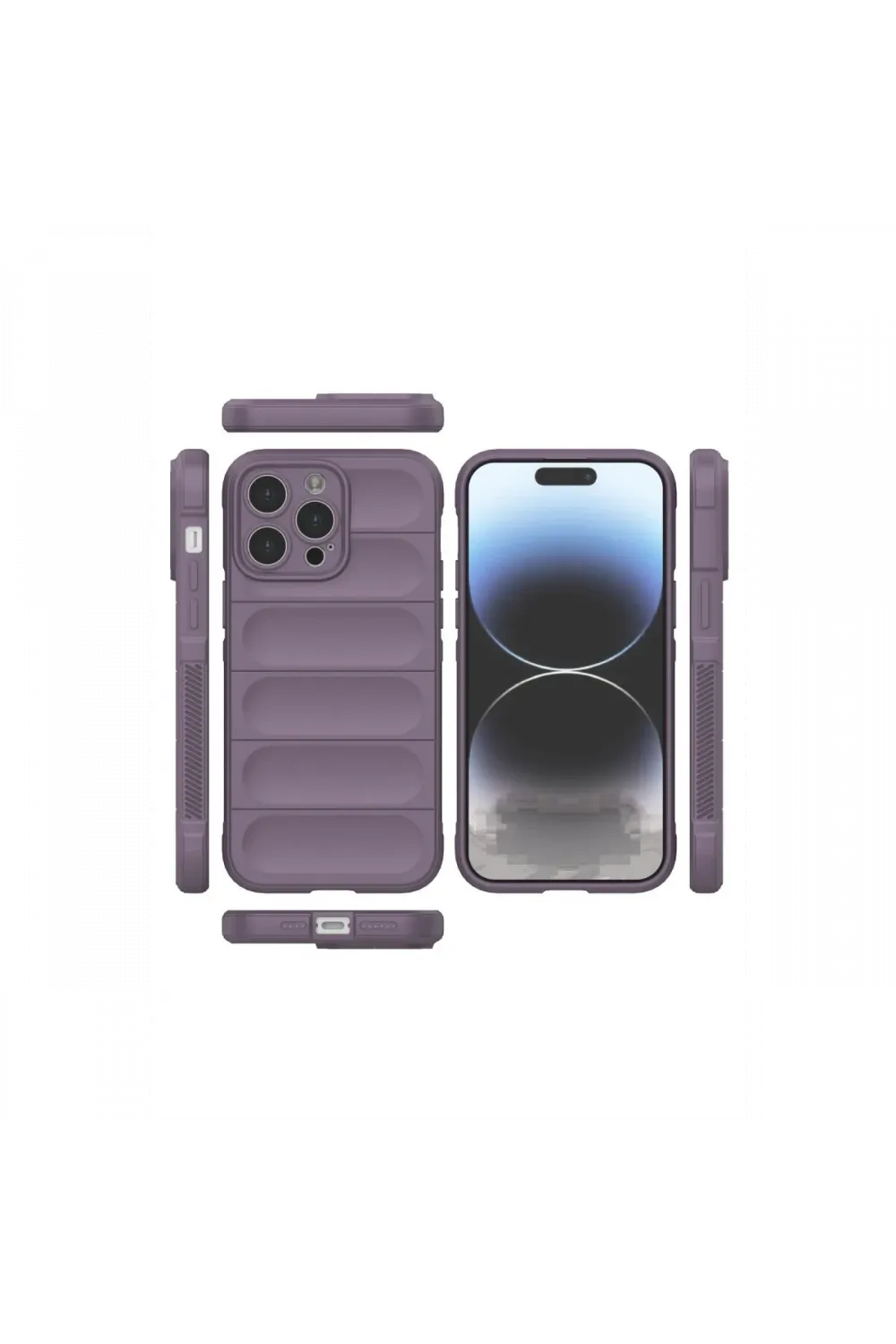 Apple iPhone 13 Pro Max Kılıf Optimum Silikon - Mor