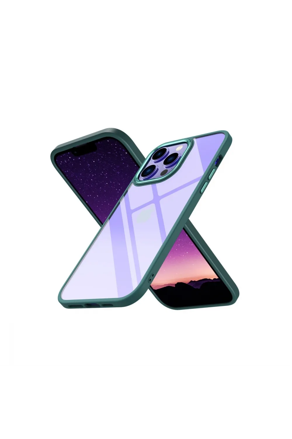 Apple İphone 13 Pro Max Kılıf Power Silikon - Koyu Yeşil