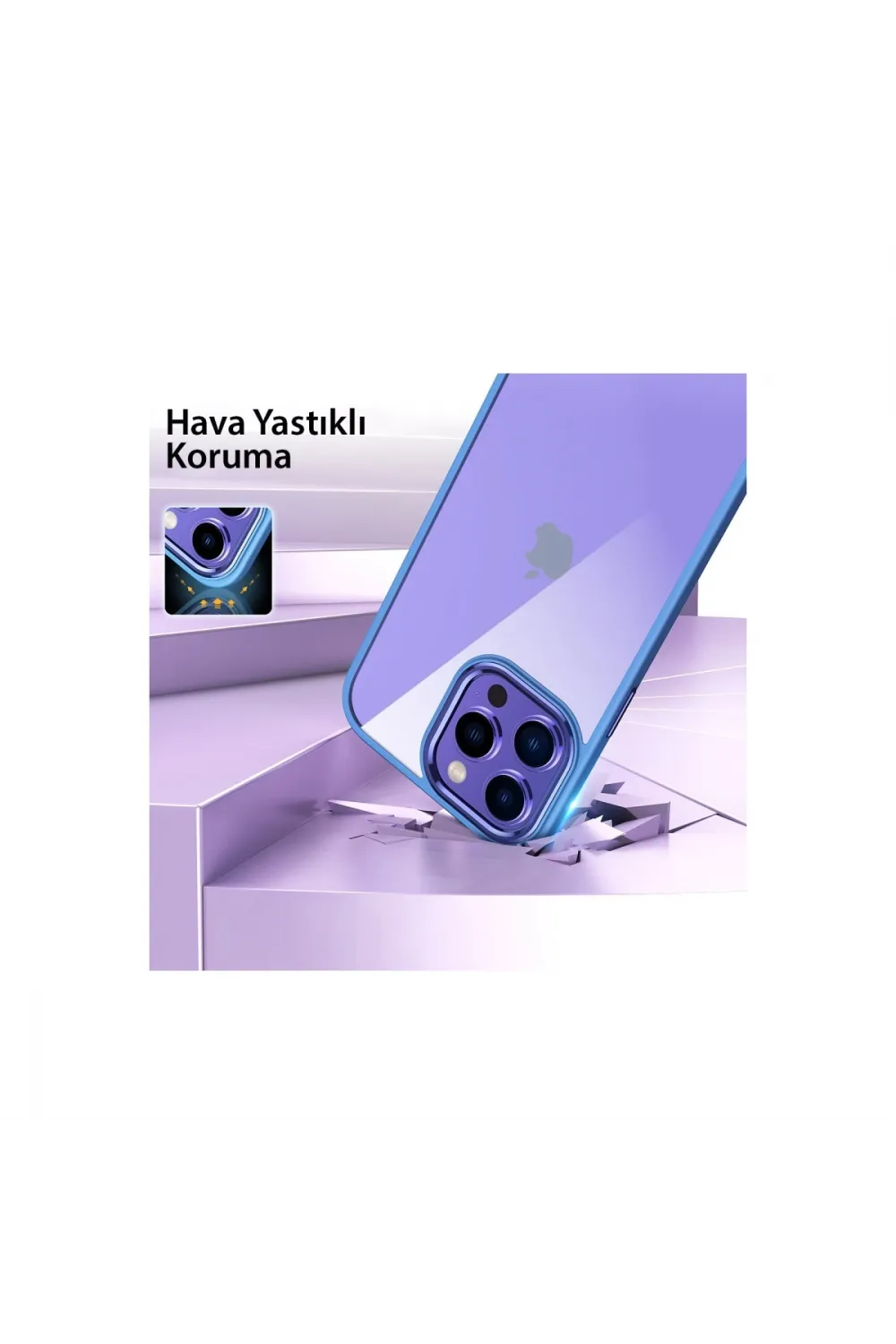 Apple İphone 13 Pro Max Kılıf Power Silikon - Mor