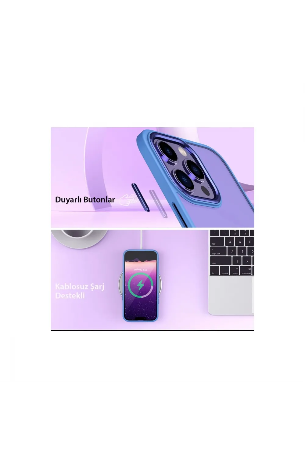 Apple İphone 13 Pro Max Kılıf Power Silikon - Siyah