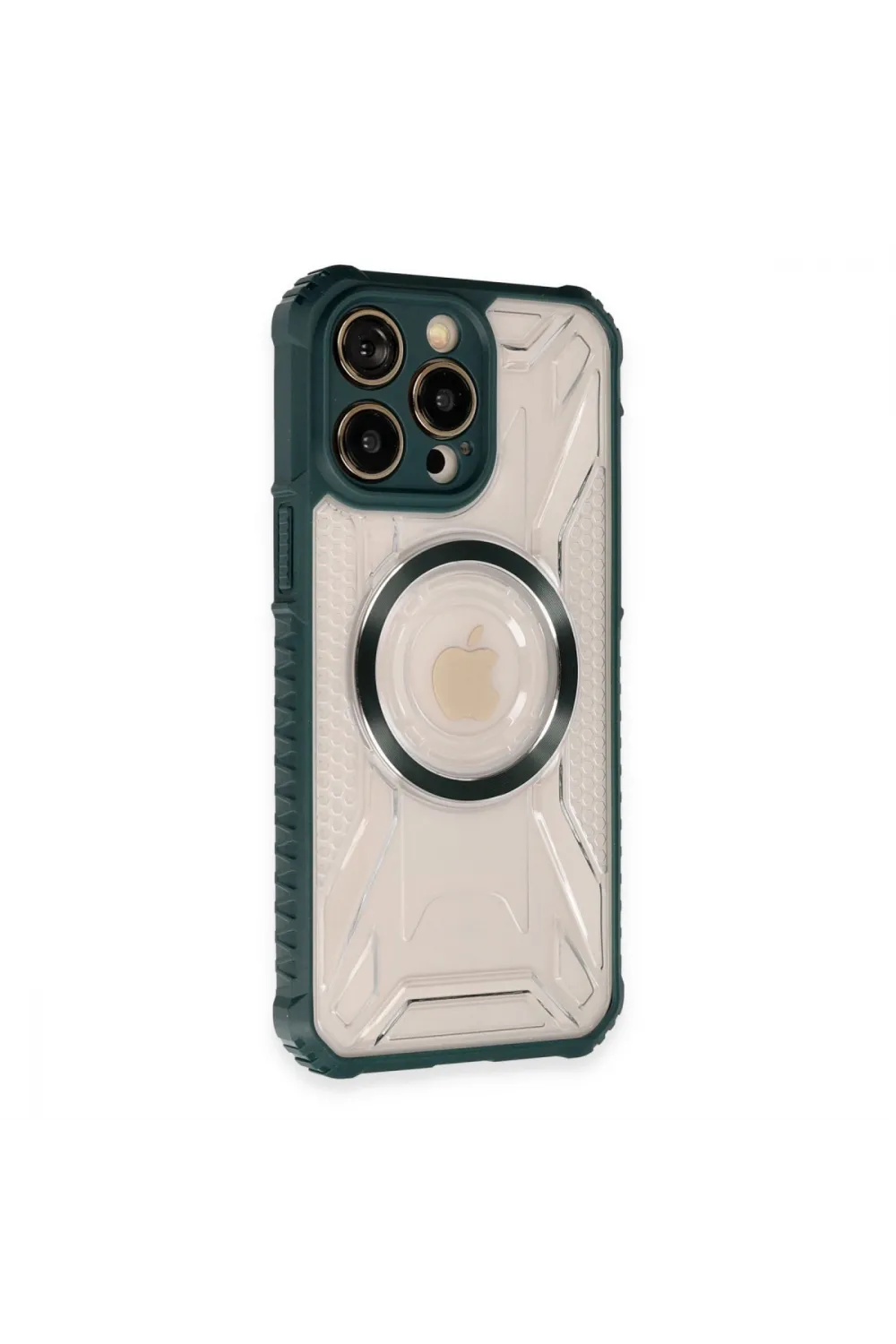Apple İphone 13 Pro Max Kılıf Prag Magneticsafe Kapak - Koyu Yeşil