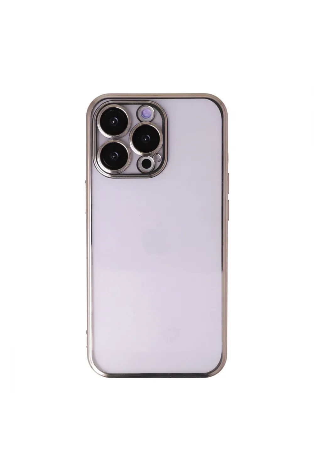 Apple İphone 13 Pro Max Kılıf Razer Lensli Silikon - Gold