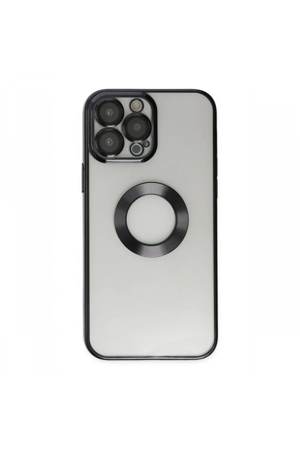 Apple iPhone 13 Pro Max Kılıf Slot Silikon - Siyah