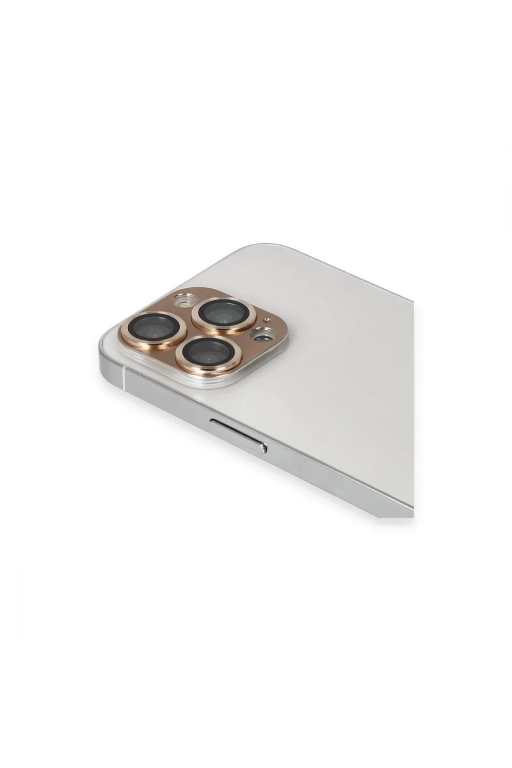 Apple İphone 13 Pro Max Pers Alüminyum Kamera Lens - Gold
