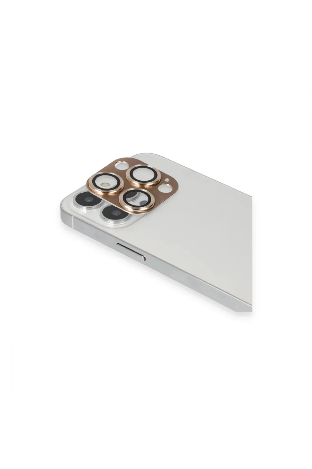 Apple İphone 13 Pro Max Pers Alüminyum Kamera Lens - Gold