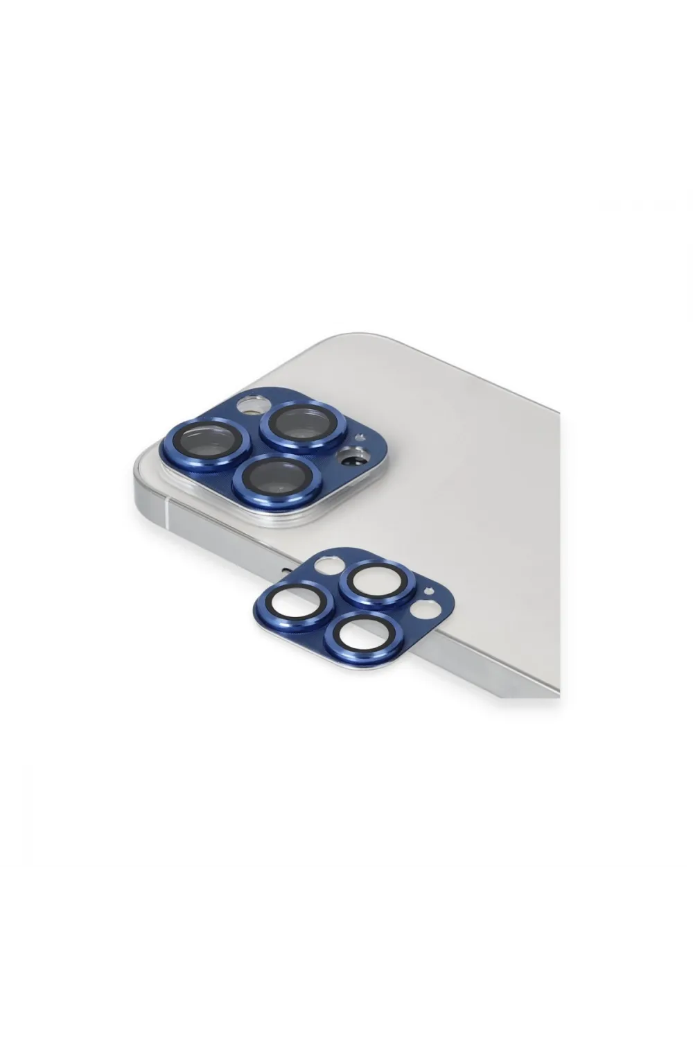 Apple İphone 13 Pro Max Pers Alüminyum Kamera Lens - Lacivert