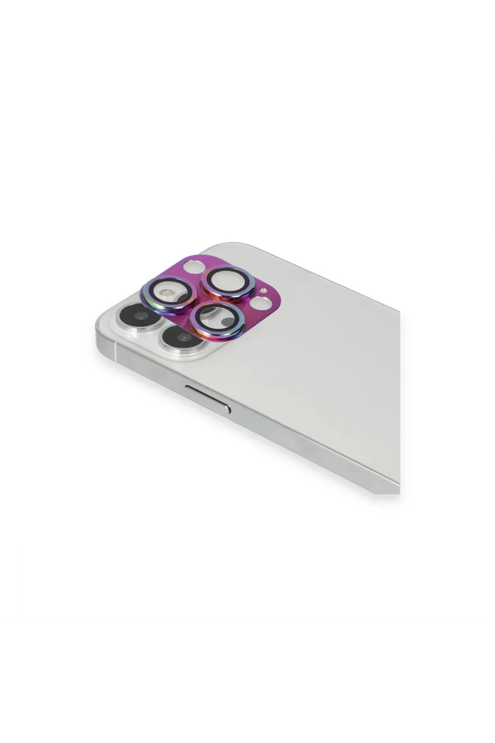 Apple İphone 13 Pro Max Pers Alüminyum Kamera Lens - Rainbow