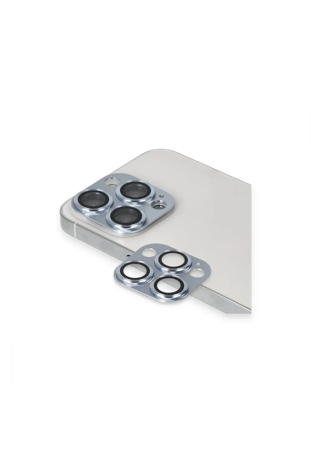 Apple İphone 13 Pro Max Pers Alüminyum Kamera Lens - Sierra Blue