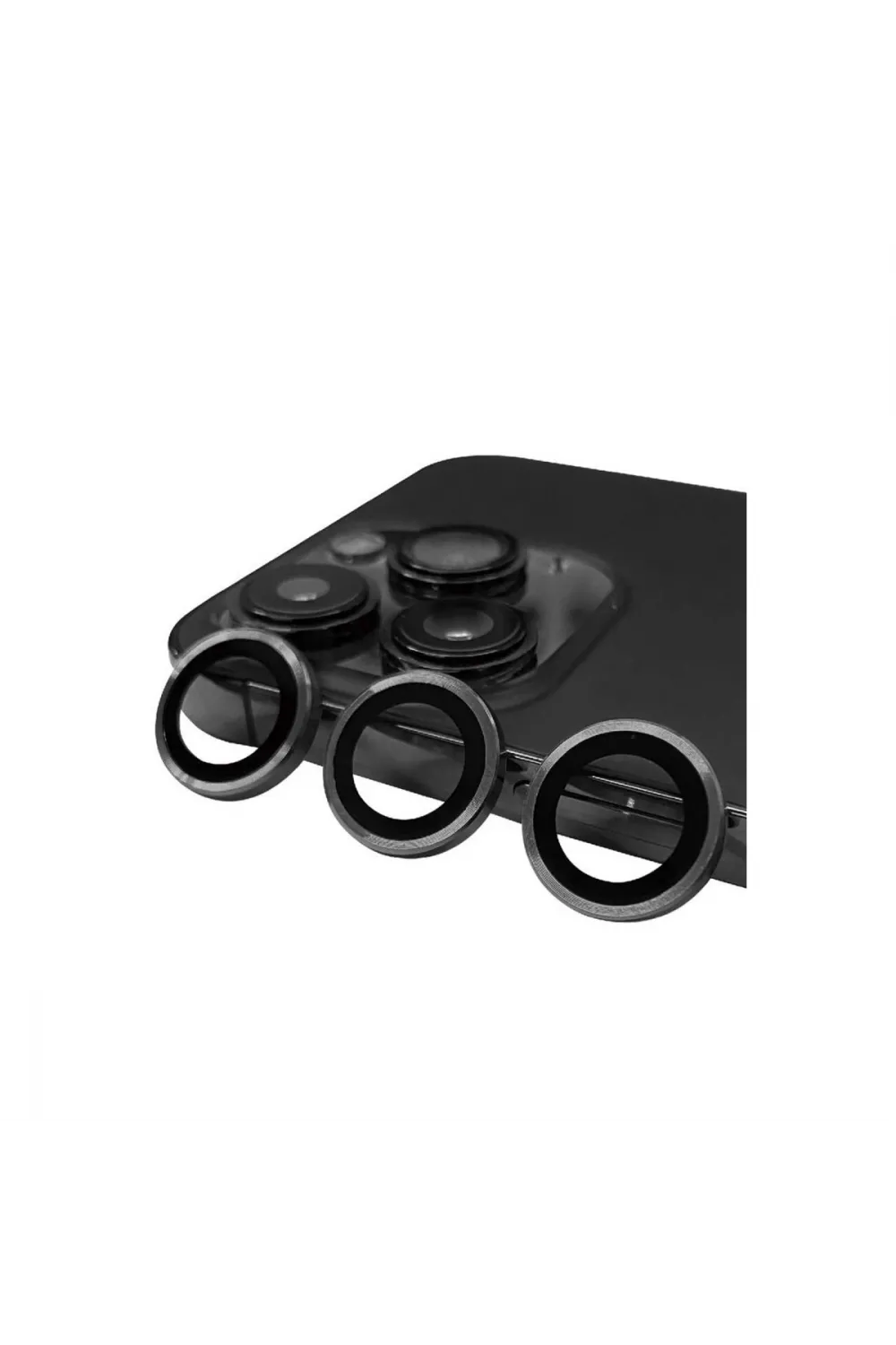 Apple İphone 13 Pro Max Raze Metal Kamera Lens - Gri