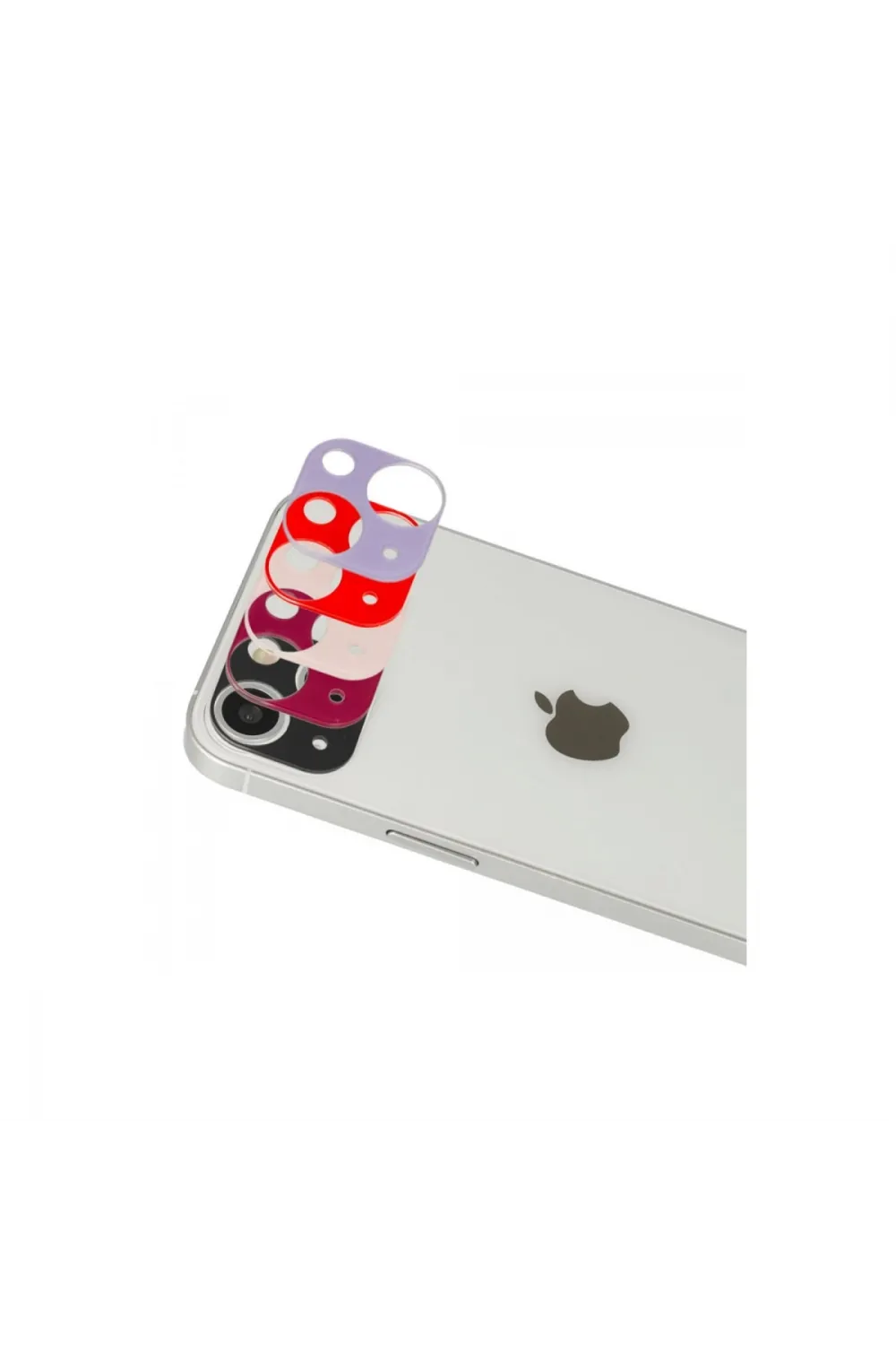 Apple İphone 13 Rainbow Kamera Lens Koruma Cam - Mor