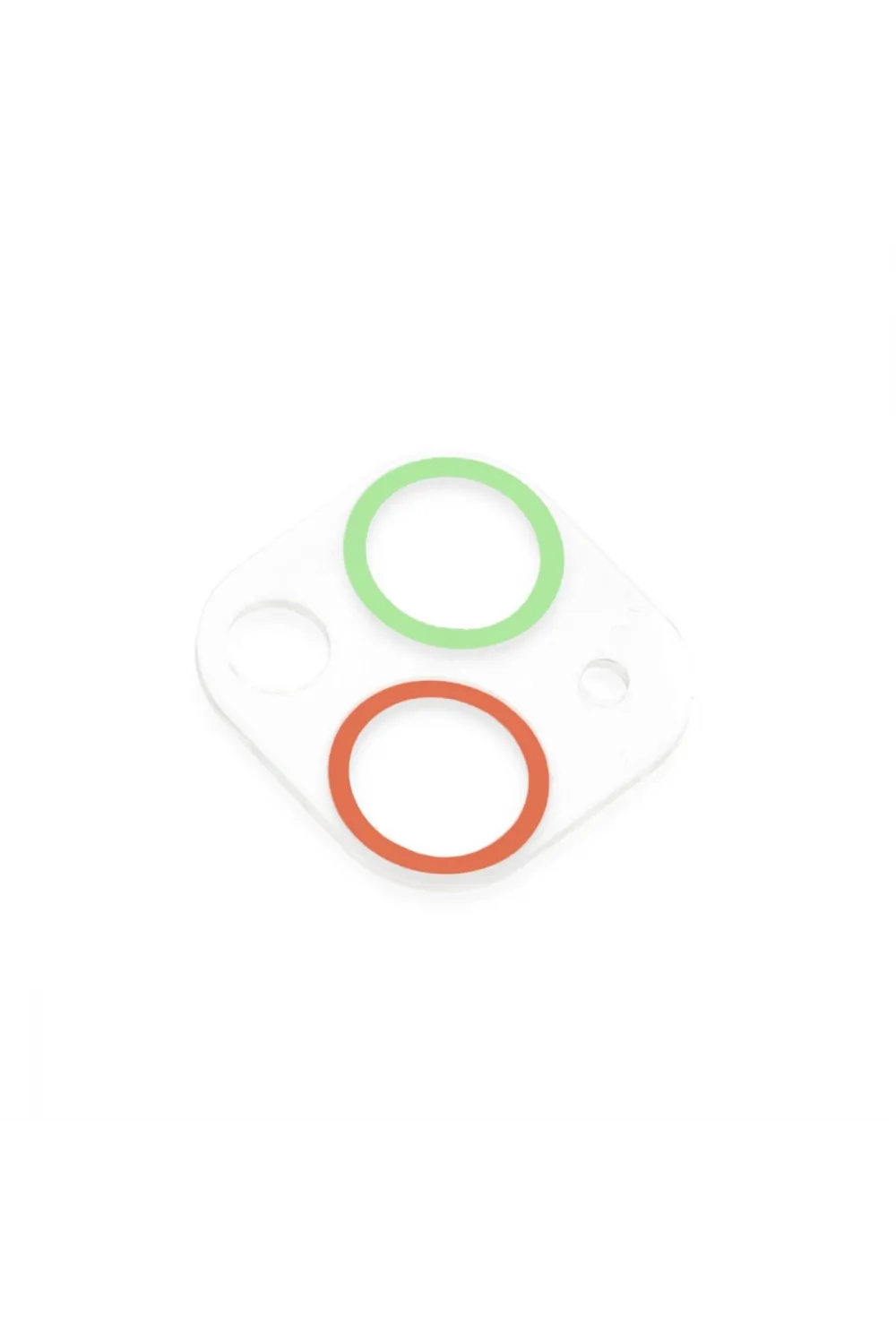 Apple İphone 13 Renkli Kamera Lens Koruma Cam - Yeşil-pembe