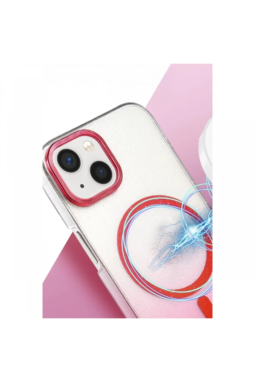 Apple iPhone 14 Glossy Magsafe Kapak - Mor