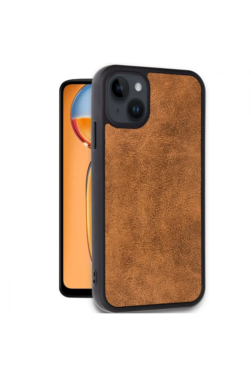 Apple İphone 14 Kılıf Aras Deri Kapak - Taba
