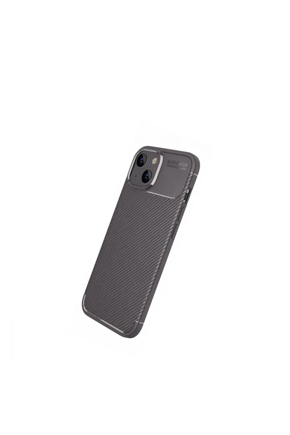 Apple İphone 14 Kılıf Auto Focus Karbon Kapak - Gri