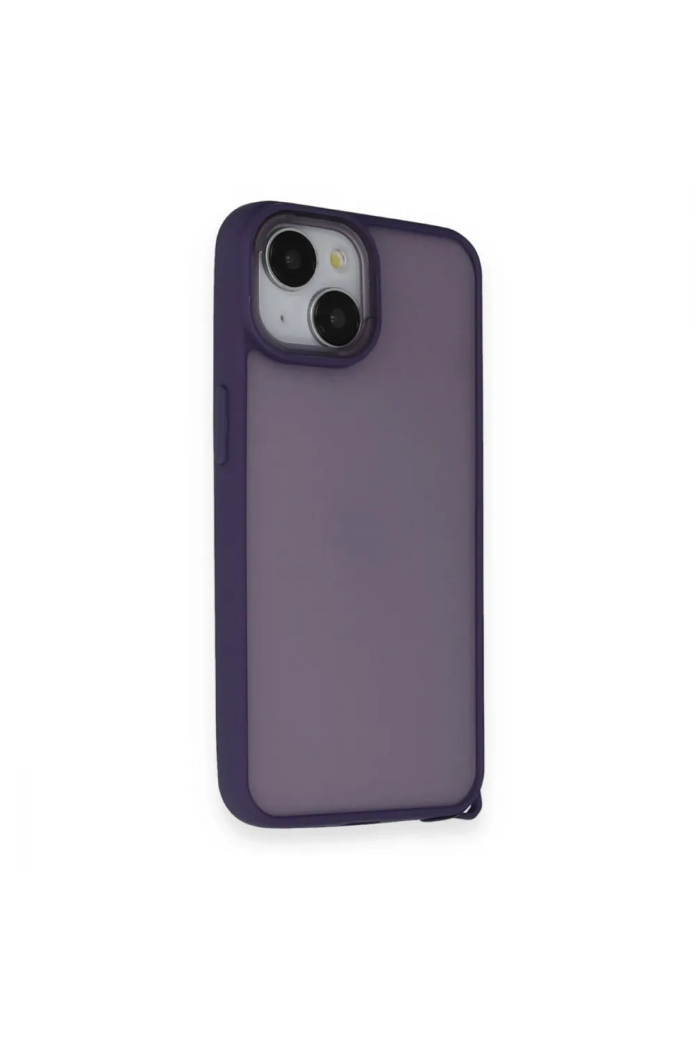 Apple İphone 14 Kılıf Elegant Kapak - Derin Mor