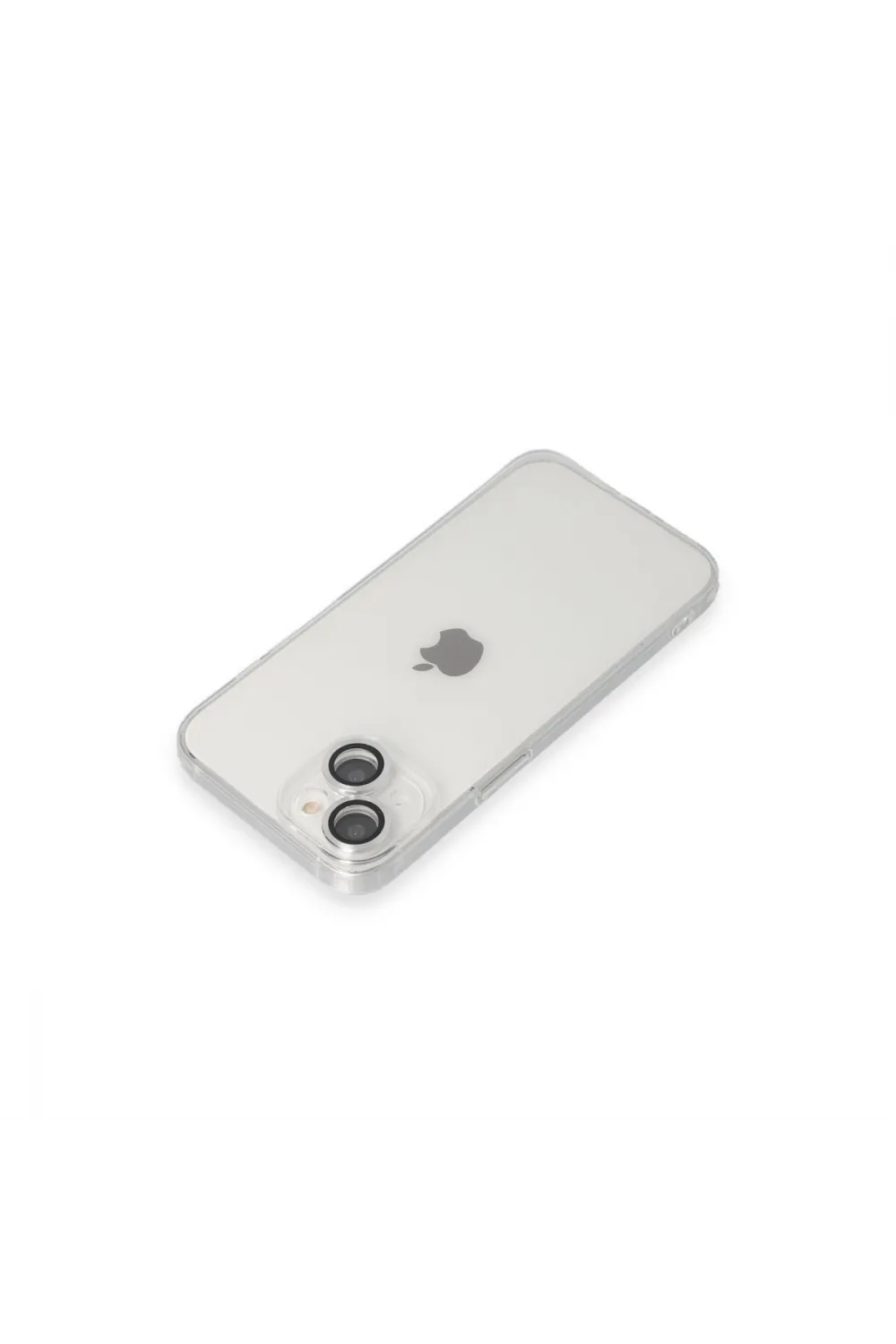 Apple İphone 14 Kılıf Luko Lens Silikon - Gümüş