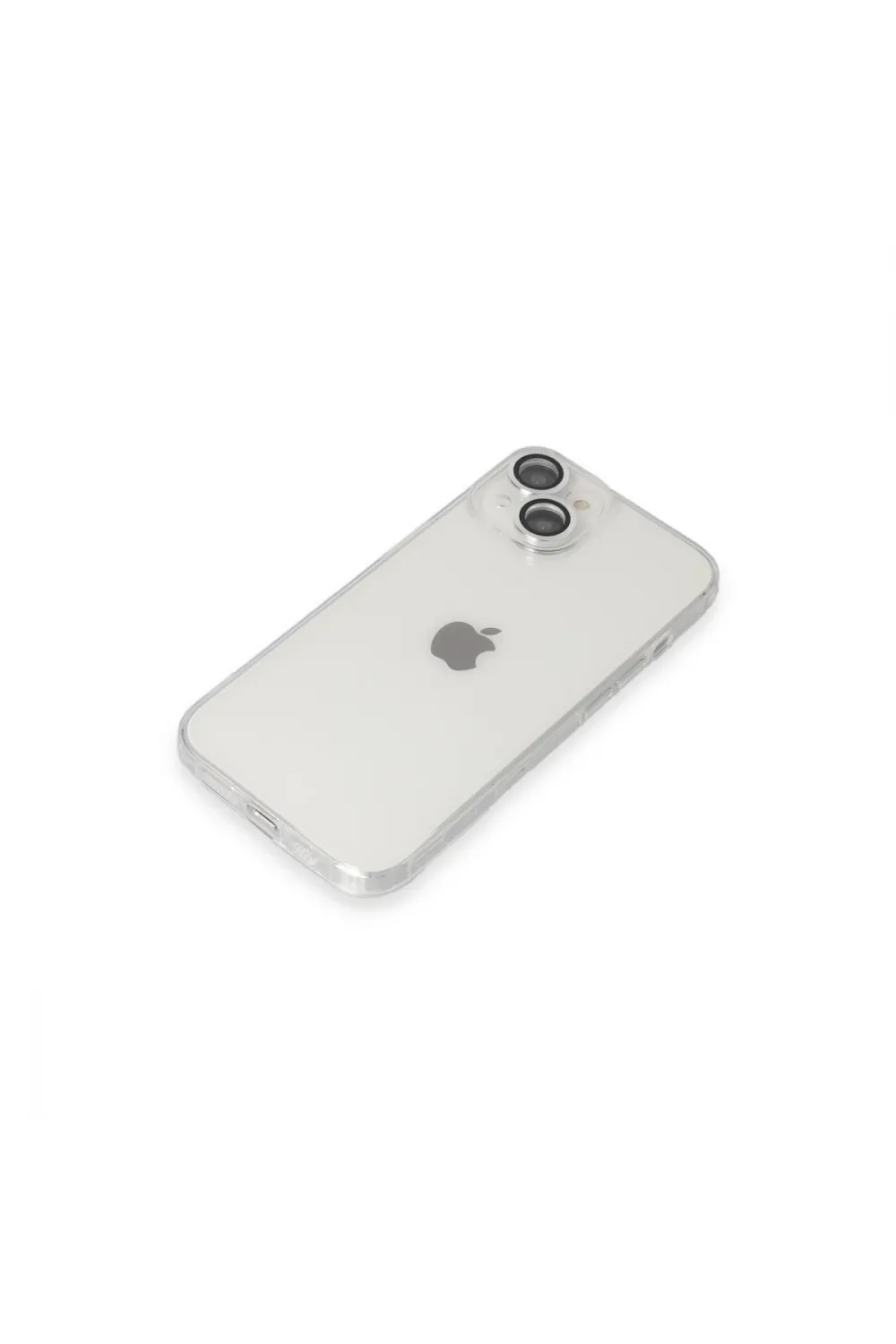 Apple İphone 14 Kılıf Luko Lens Silikon - Gümüş