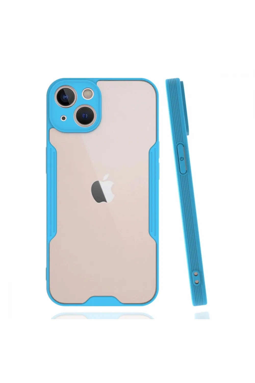 Apple İphone 14 Kılıf Platin Silikon - Mavi