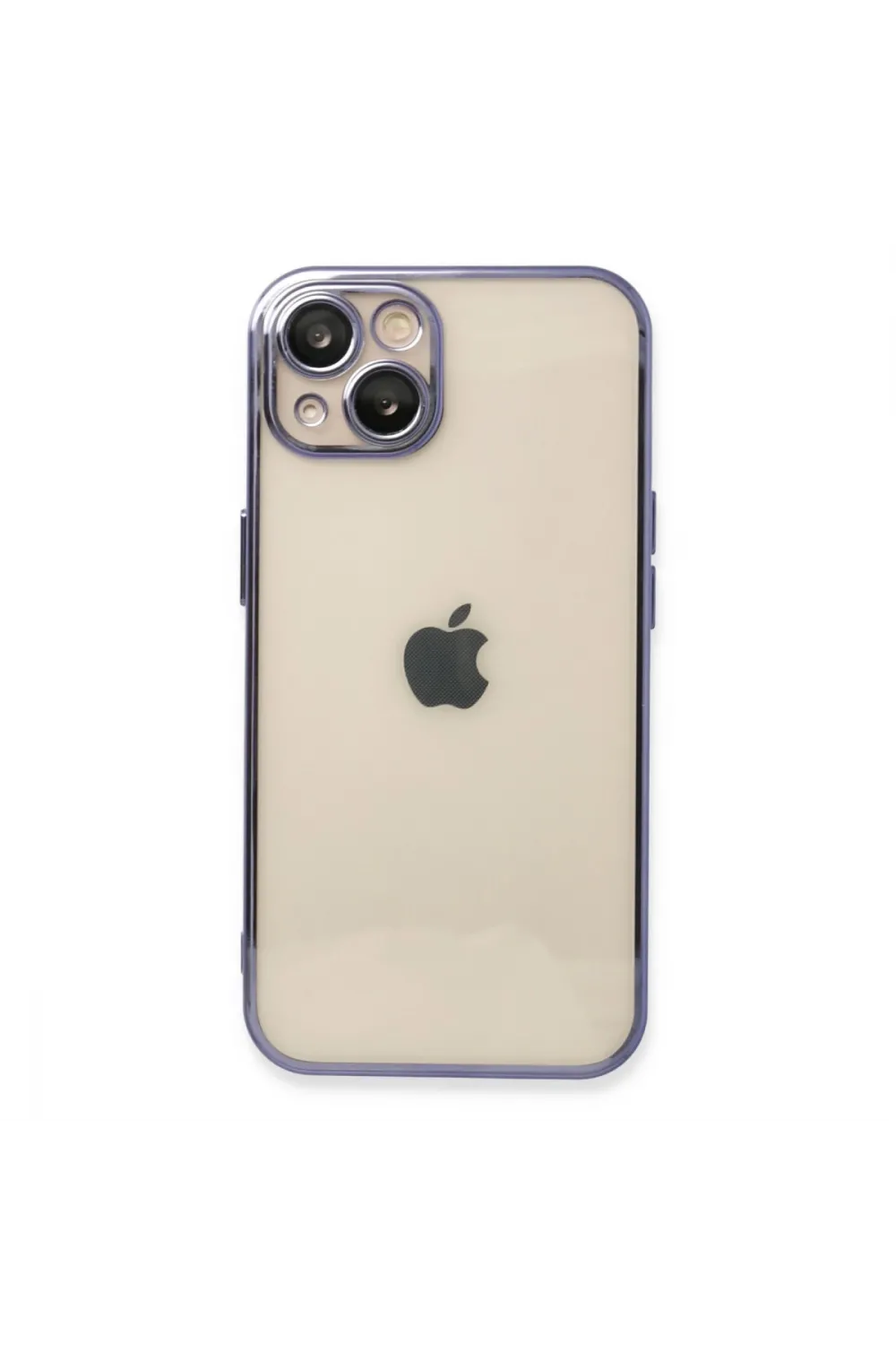 Apple İphone 14 Kılıf Razer Lensli Silikon - Mor