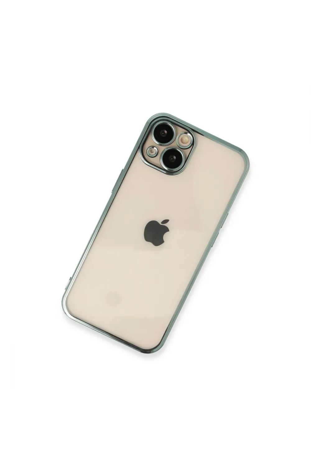 Apple İphone 14 Kılıf Razer Lensli Silikon - Yeşil
