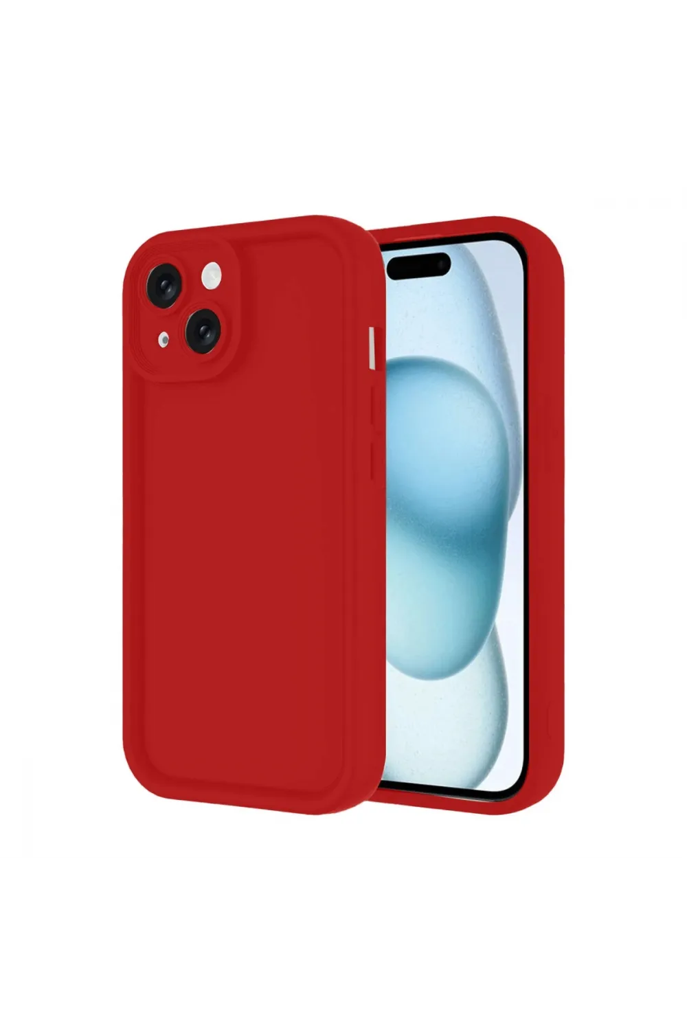 Apple İphone 14 Kılıf Viera Silikon - Kırmızı